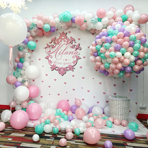 Как красиво украсить шарами детский праздник - оформление детского праздника шариками с фото